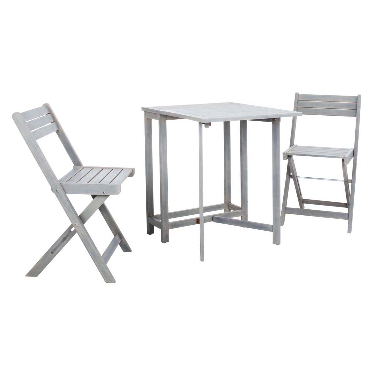 Safavieh Gallo Balcony Bistro Set , PAT6751 - Ash Grey