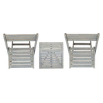 Safavieh Gallo Balcony Bistro Set , PAT6751 - Ash Grey