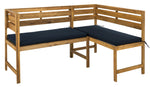 Safavieh Wilton Balcony Corner Lounge Set , PAT6754 - Natural/Navy