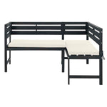 Safavieh Wilton Balcony Corner Lounge Set , PAT6754 - Dark Slate Grey/Beige