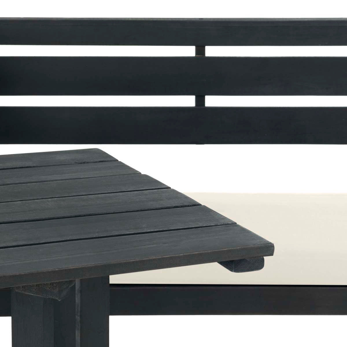 Safavieh Wilton Balcony Corner Lounge Set , PAT6754 - Dark Slate Grey/Beige