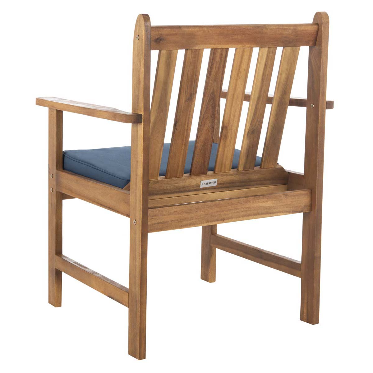 Safavieh Burbank 4 Pc Outdoor Set , PAT7006 - Natural/Navy