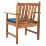 Safavieh Burbank 4 Pc Outdoor Set , PAT7006 - Natural/Navy