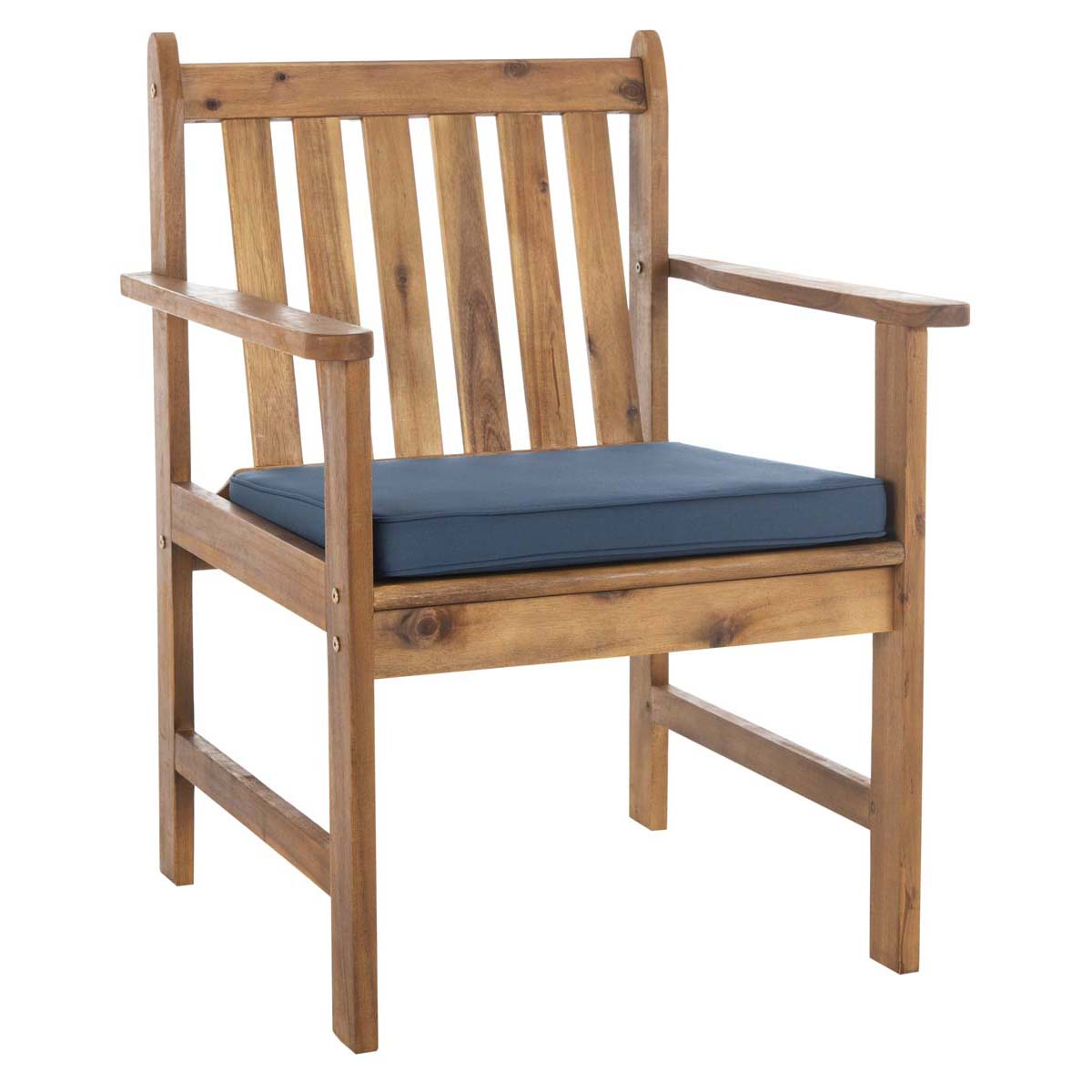 Safavieh Burbank 4 Pc Outdoor Set , PAT7006 - Natural/Navy