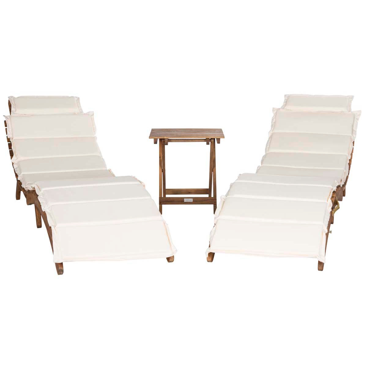 Safavieh Pacifica 3 Piece Lounge Set , PAT7020 - Natural / Beige