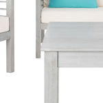 Safavieh Alda 4 Pc Outdoor Set With Accent Pillows , PAT7033 - Grey Wash/Beige/Light Blue