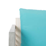 Safavieh Alda 4 Pc Outdoor Set With Accent Pillows , PAT7033 - Grey Wash/Beige/Light Blue