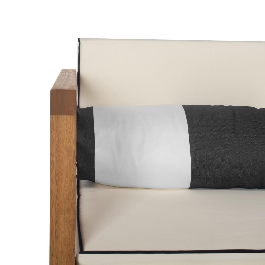 Safavieh Alda 4 Pc Outdoor Set With Accent Pillows , PAT7033 - Natural/Black/White