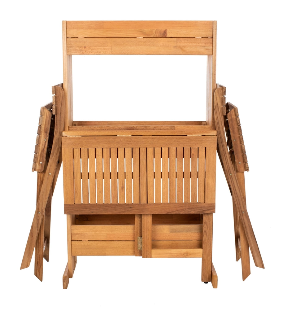 Safavieh Barley Flower Shelf 3 Pc Bistro Set , PAT7047 - Natural