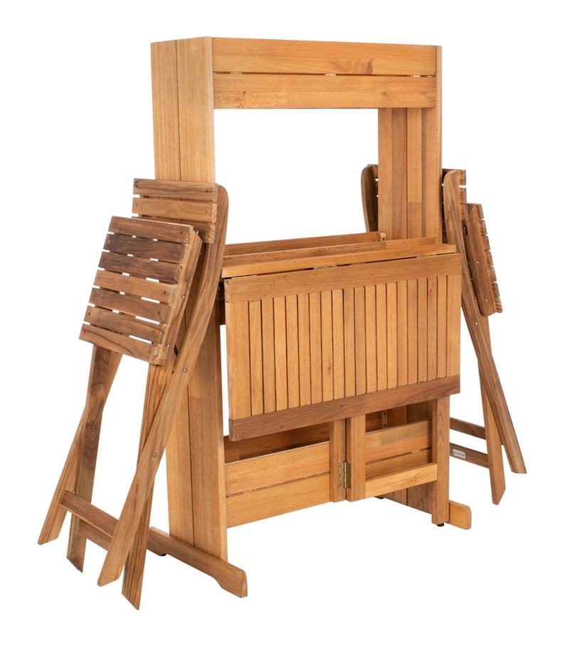 Safavieh Barley Flower Shelf 3 Pc Bistro Set , PAT7047 - Natural