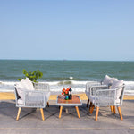 Safavieh Raldin Rope 4 Pc Living Set , PAT7049 - Grey/ Grey