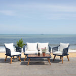 Safavieh Raldin Rope 4 Pc Living Set , PAT7049 - Navy/ Beige