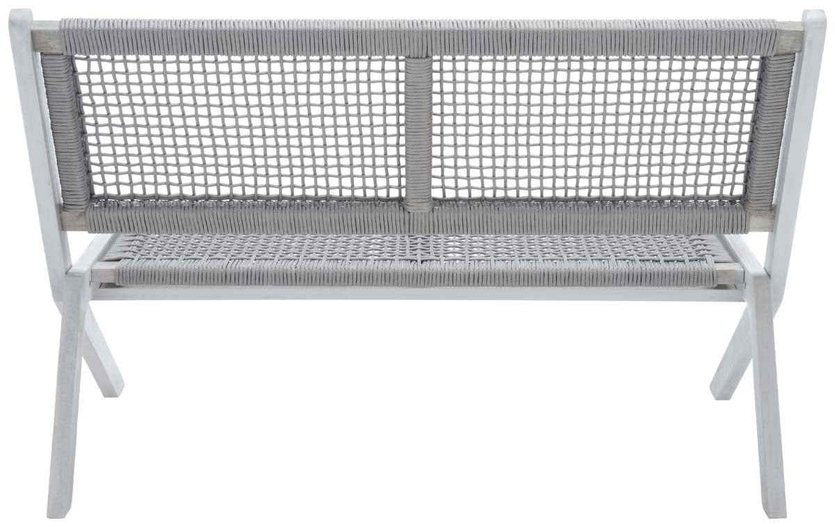 Safavieh Kobina Outdoor Bench , PAT7304 - Grey/Grey Rope