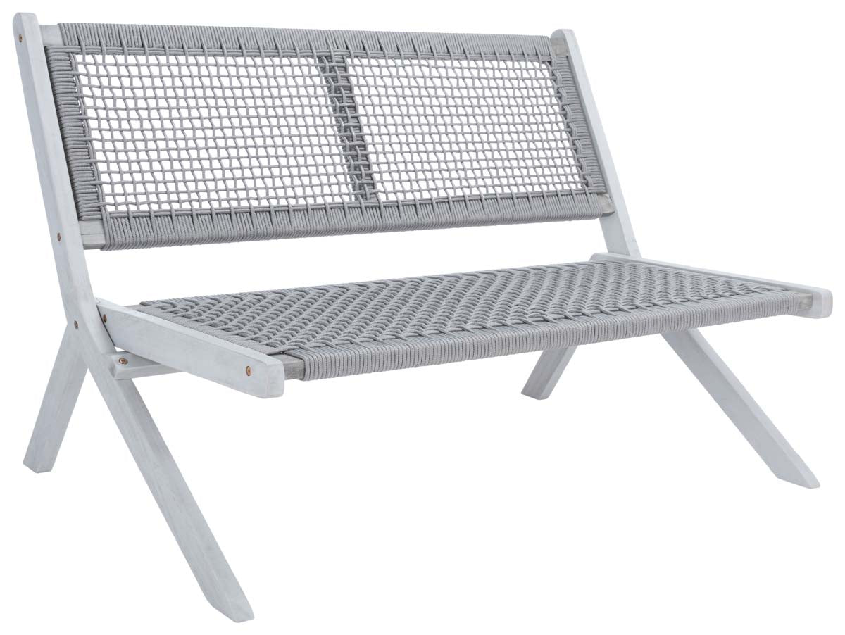Safavieh Kobina Outdoor Bench , PAT7304 - Grey/Grey Rope