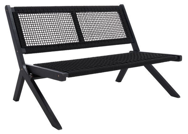 Safavieh Kobina Outdoor Bench , PAT7304 - Black / Black