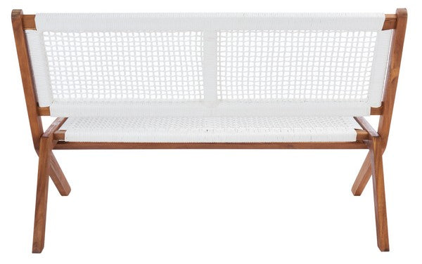 Safavieh Kobina Outdoor Bench , PAT7304 - Natural / White