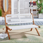 Safavieh Kobina Outdoor Bench , PAT7304 - Natural / White