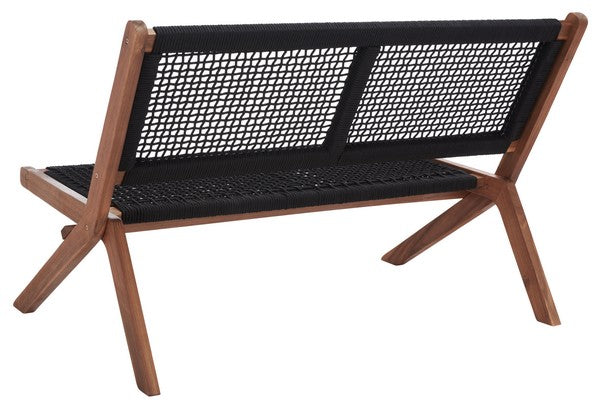 Safavieh Kobina Outdoor Bench , PAT7304 - Natural / Black