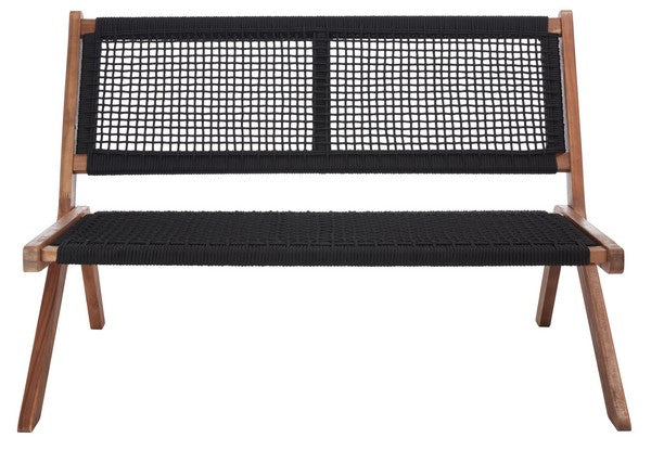 Safavieh Kobina Outdoor Bench , PAT7304 - Natural / Black