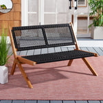 Safavieh Kobina Outdoor Bench , PAT7304 - Natural / Black