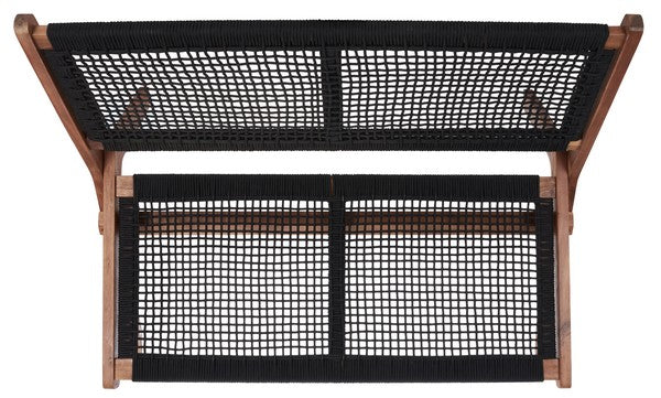 Safavieh Kobina Outdoor Bench , PAT7304 - Natural / Black