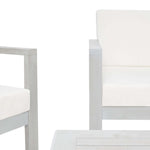 Grey Wood/Beige Cushion