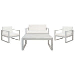 Grey Wood/Beige Cushion