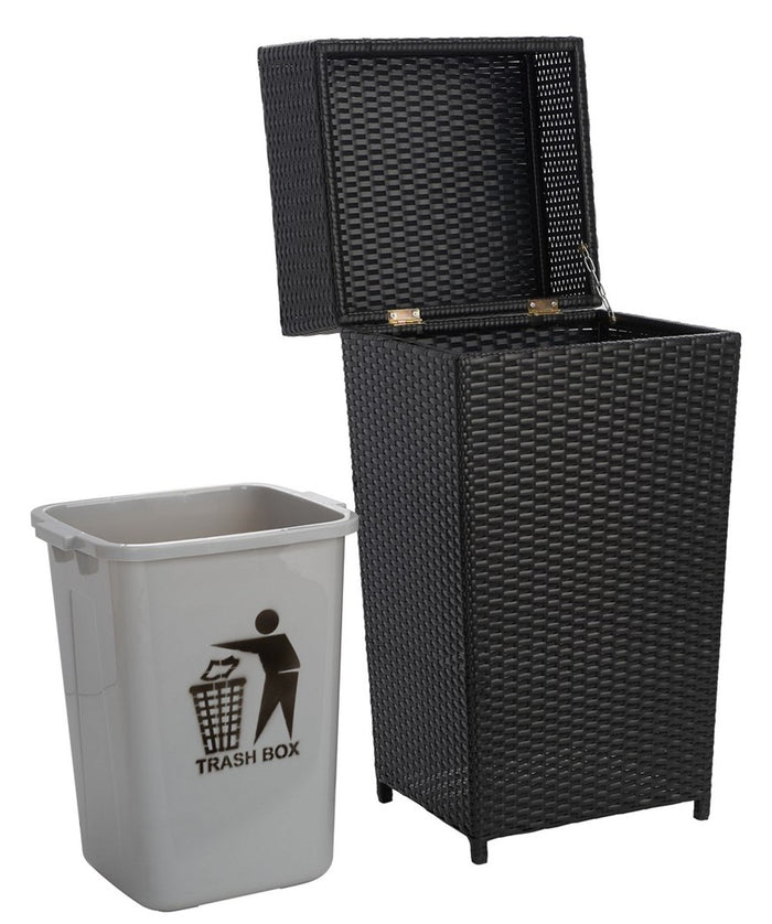 Safavieh Mazeli Trash Bin , PAT7512 - Black