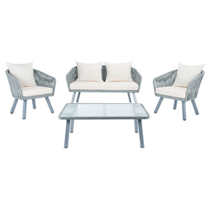 Safavieh Jorda 4Pc Rope Living Set , PAT7518