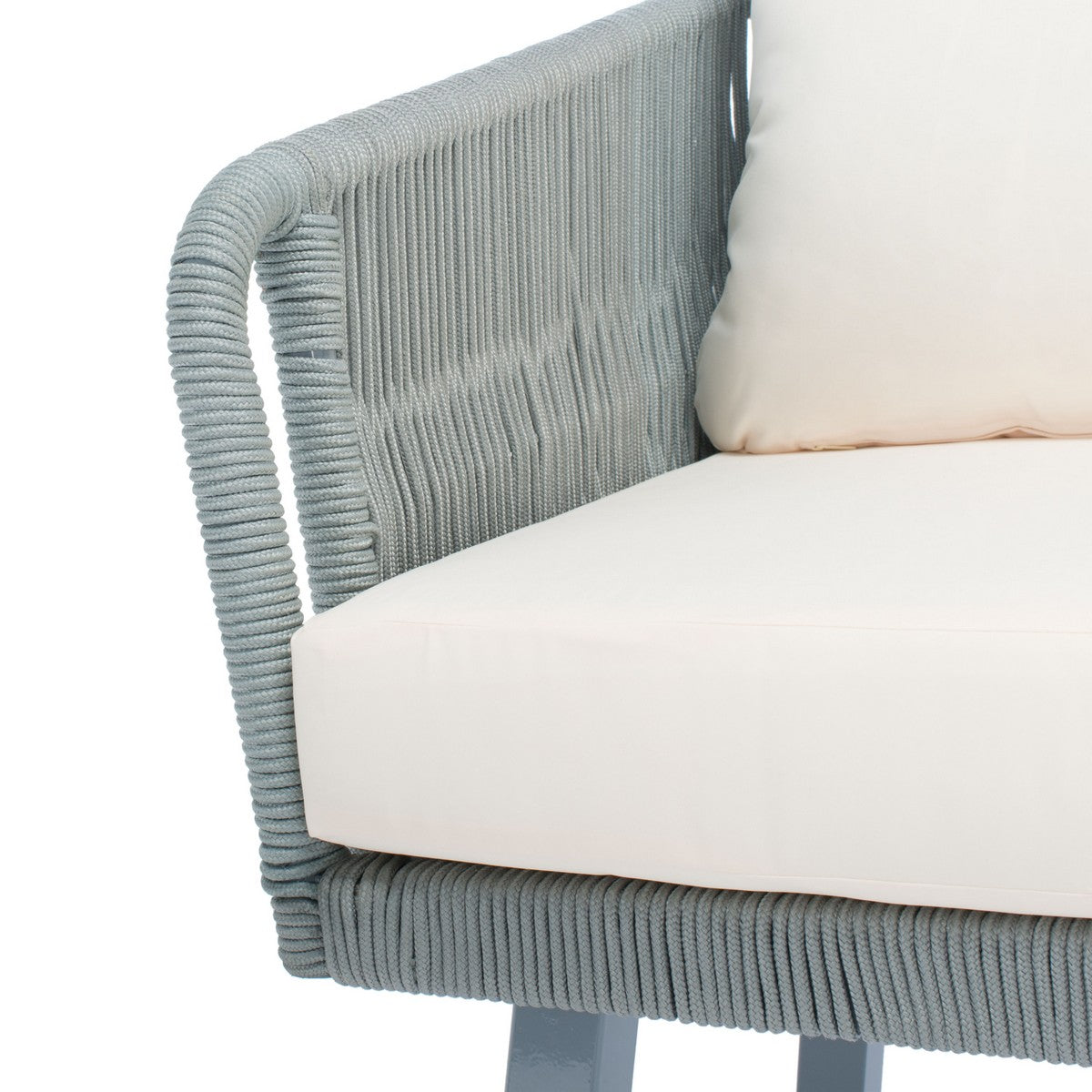 Safavieh Kerson 4Pc Rope Living Set , PAT7519 - Grey/Beige