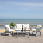 Safavieh Torsla 4Pc Rope Living Set , PAT7520 - Grey/Beige