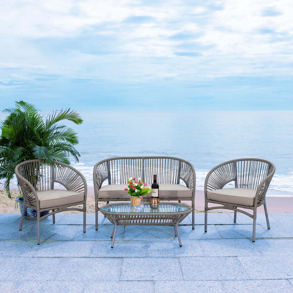 Safavieh Werner 4 Piece Living Sets , PAT7522