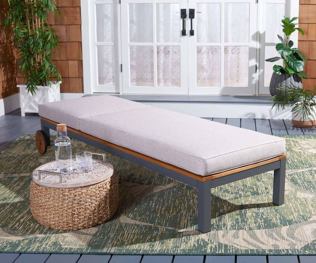 Safavieh Jackman Lounge Chair , PAT7728 - Grey/Light Grey Cushion