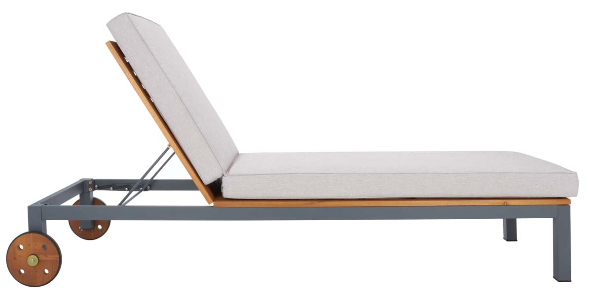 Safavieh Jackman Lounge Chair , PAT7728 - Grey/Light Grey Cushion