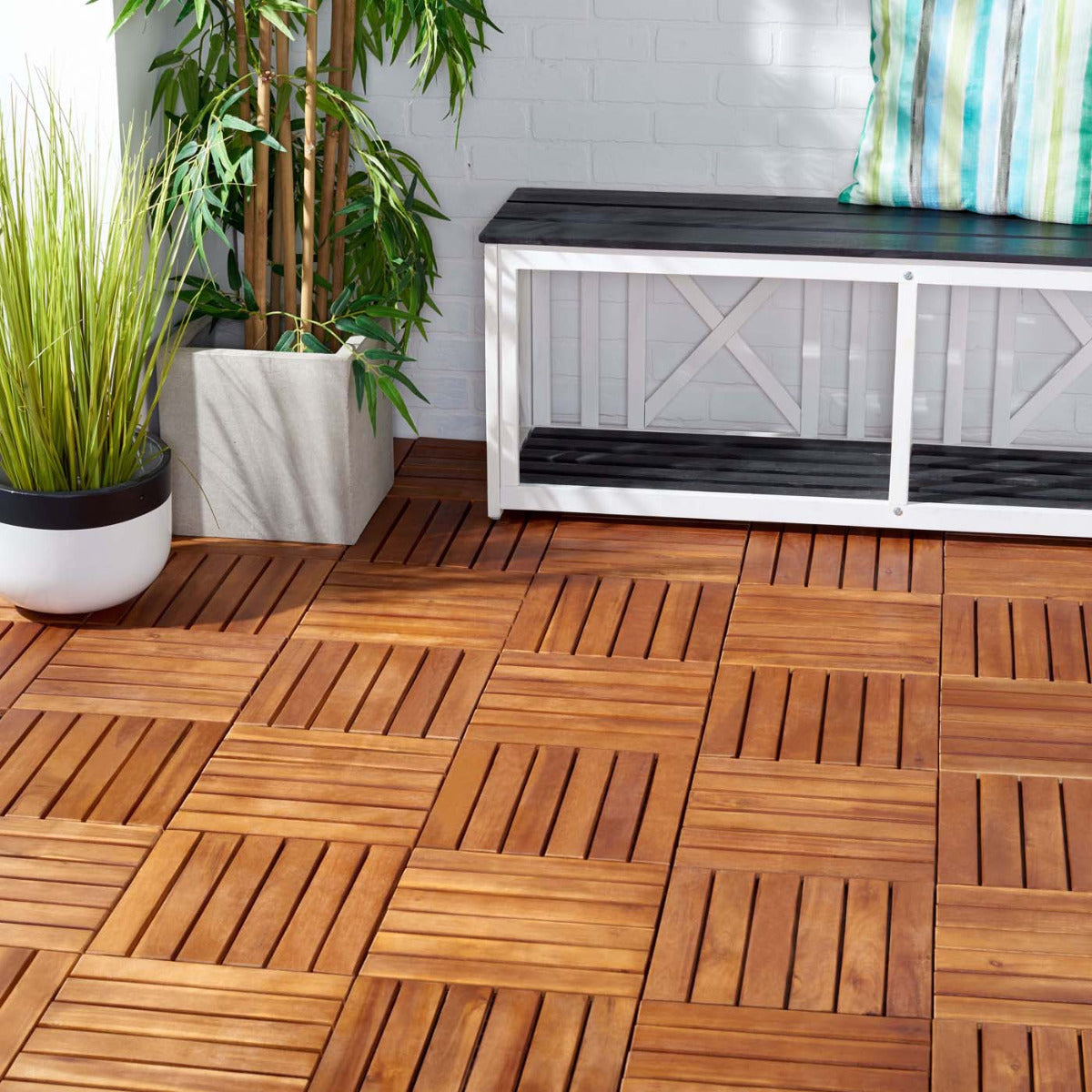 Safavieh Osaka Wooden Floor Tile , PAT7906 - Natural