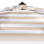 Safavieh Vienna 11Ft Rnd Crank Umbrella , PAT8111 - Beige Stripe