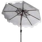 Safavieh Zimmerman 9ft Double Top Market Umbrella , PAT8200 - White