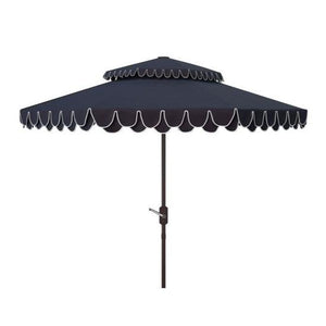 Safavieh Elegant Valance 9Ft Double Top Umbrella, PAT8206