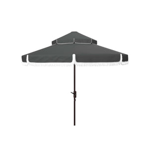 Safavieh Milan Fringe 9Ft Double Top Crank Umbrella , PAT8208