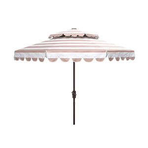 Safavieh Vienna 9Ft Rnd Double Top Crank Umbrella , PAT8211