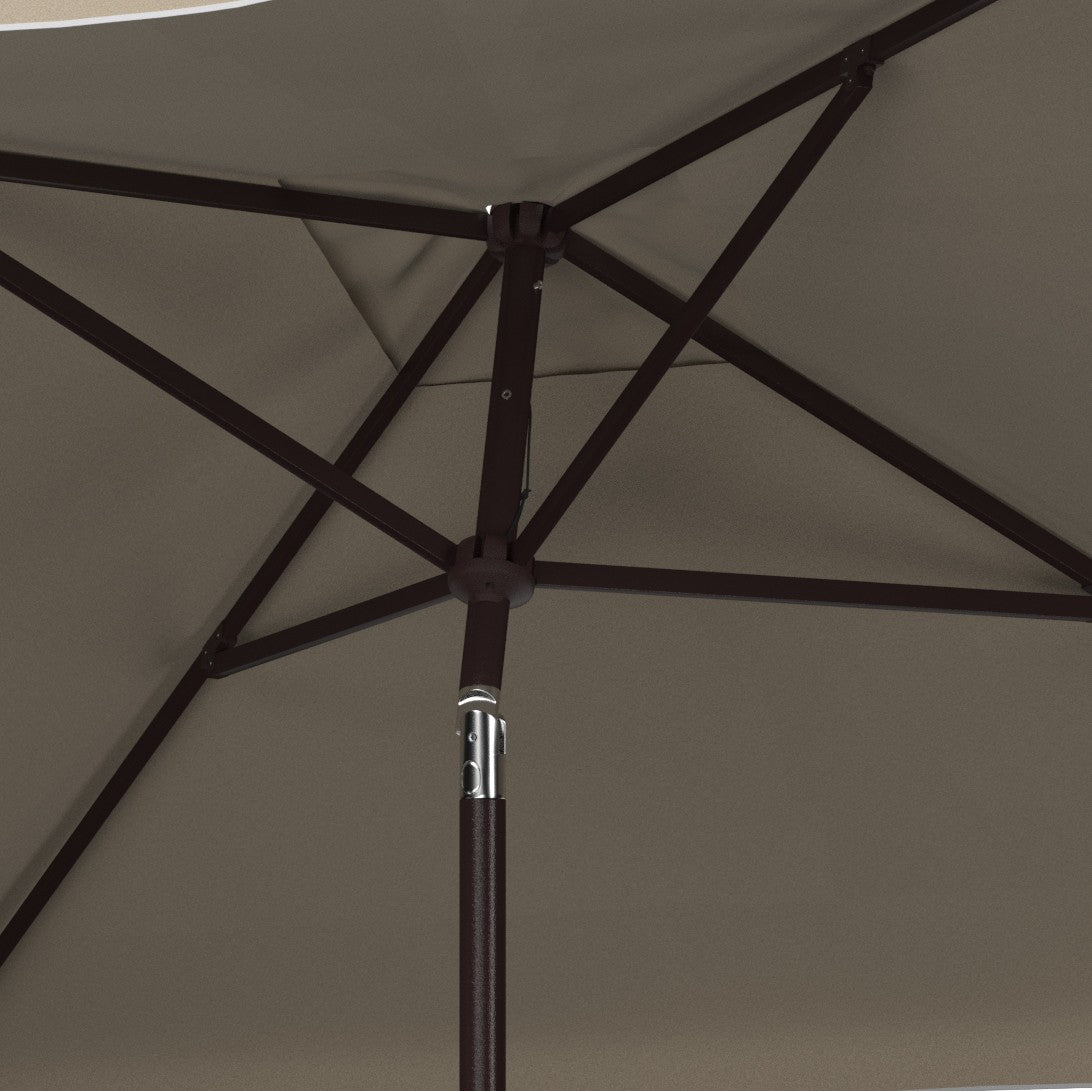 Safavieh Zimmerman 7.5 Ft Square Market Umbrella , PAT8400 - Beige/White