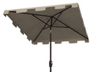 Safavieh Zimmerman 7.5 Ft Square Market Umbrella , PAT8400 - Beige/White