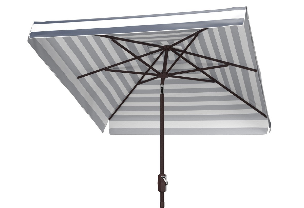 Safavieh Elsa Fashion Line 7.5 Ft Square Umbrella , PAT8403 - Navy/White