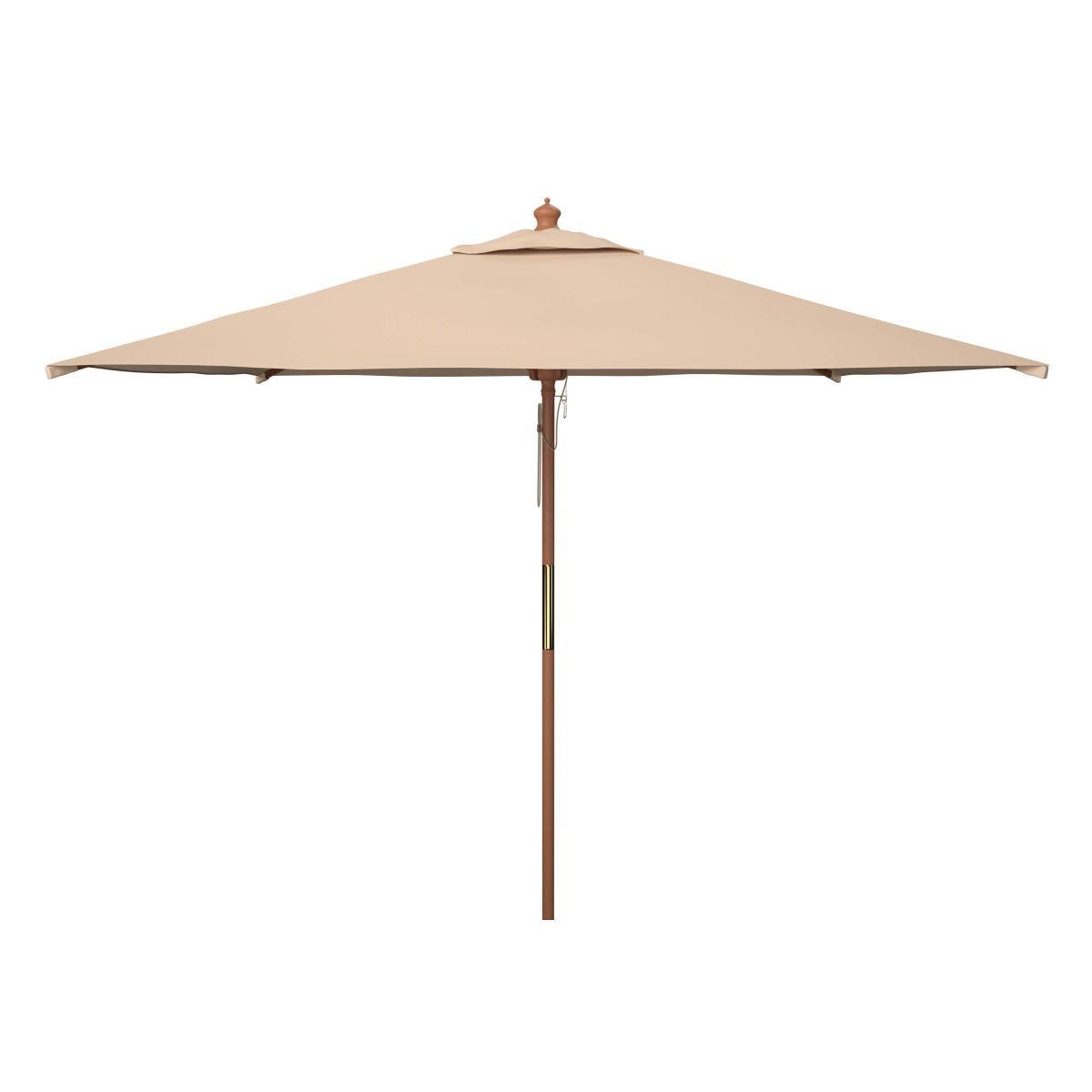 Safavieh Velop 7.5 Ft Square Wooden Pulley Market Umbrella , PAT8409