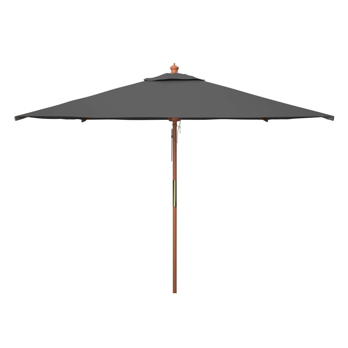 Safavieh Velop 7.5 Ft Square Wooden Pulley Market Umbrella , PAT8409 - Grey