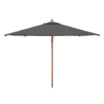 Safavieh Velop 7.5 Ft Square Wooden Pulley Market Umbrella , PAT8409 - Grey