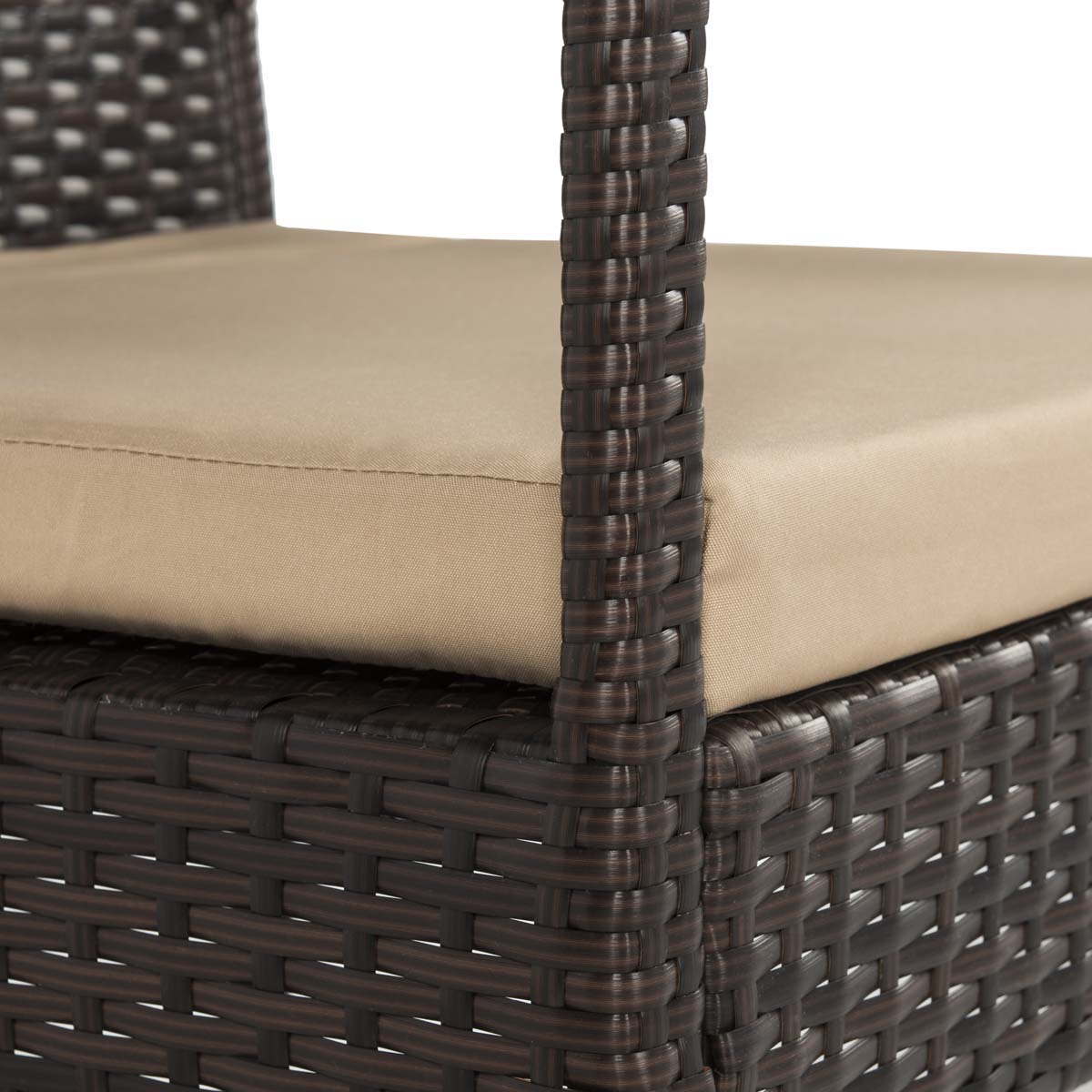 Safavieh Mattia 4 Piece Rattan Living Set , PAT9001 - Brown/Beige