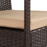 Safavieh Mattia 4 Piece Rattan Living Set , PAT9001 - Brown/Beige