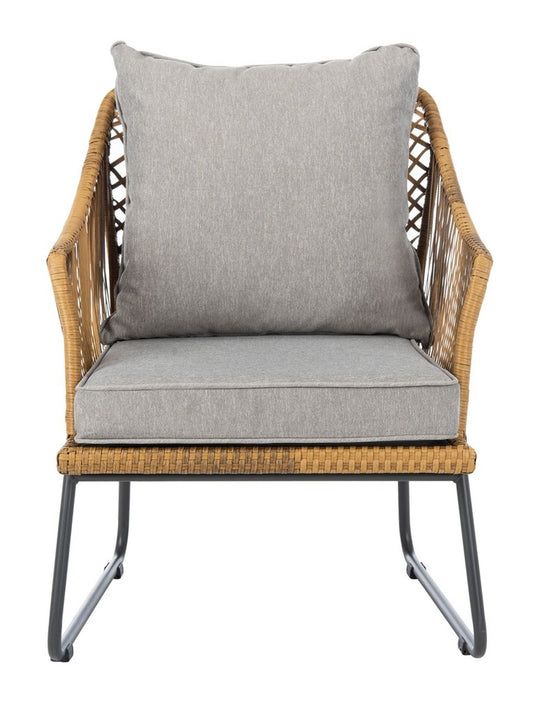 Safavieh Jensen 3Pc Lounge Set , PAT9008 - Natural/Grey