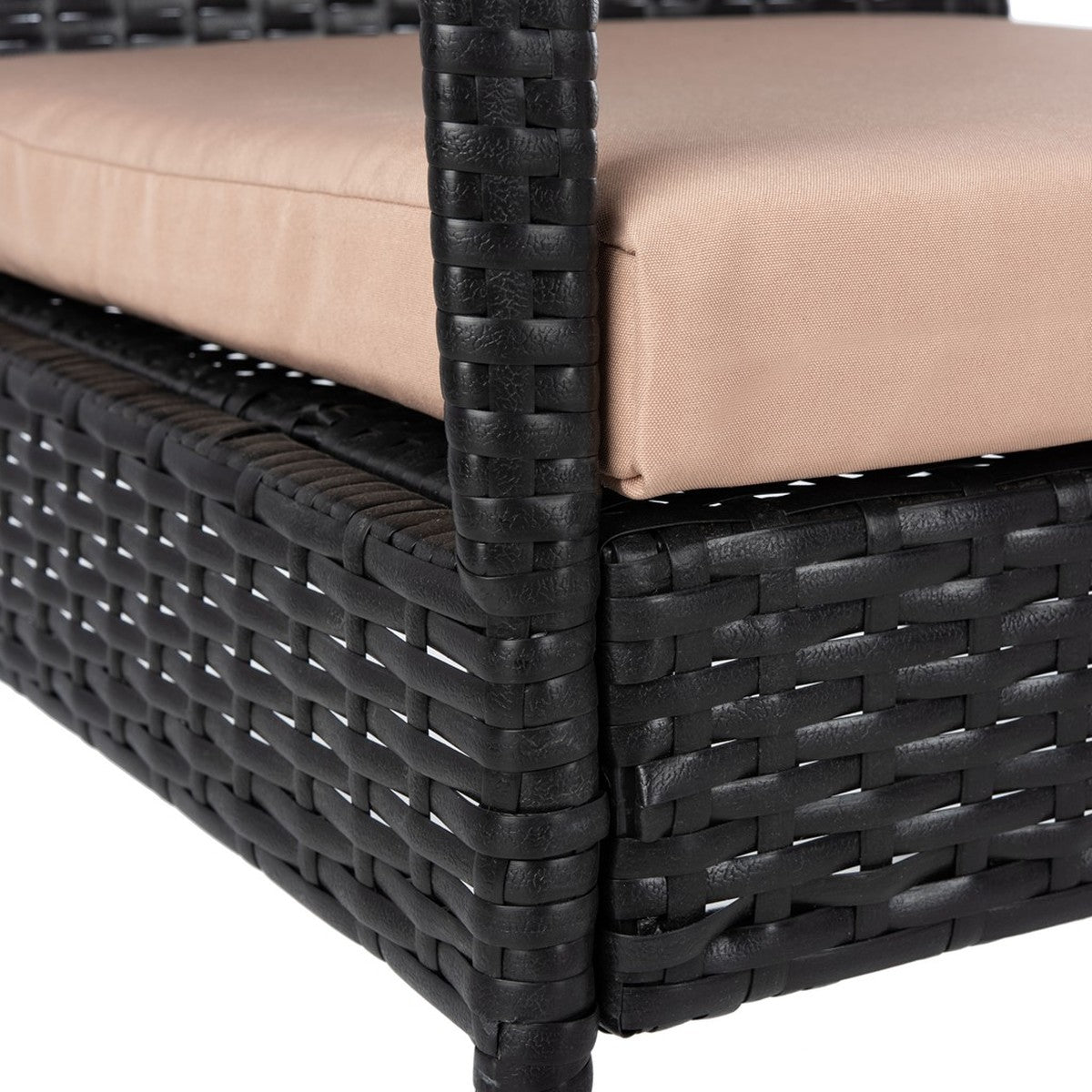 Safavieh Moore 3 Pc Lounge Set , PAT9009 - Black/Beige